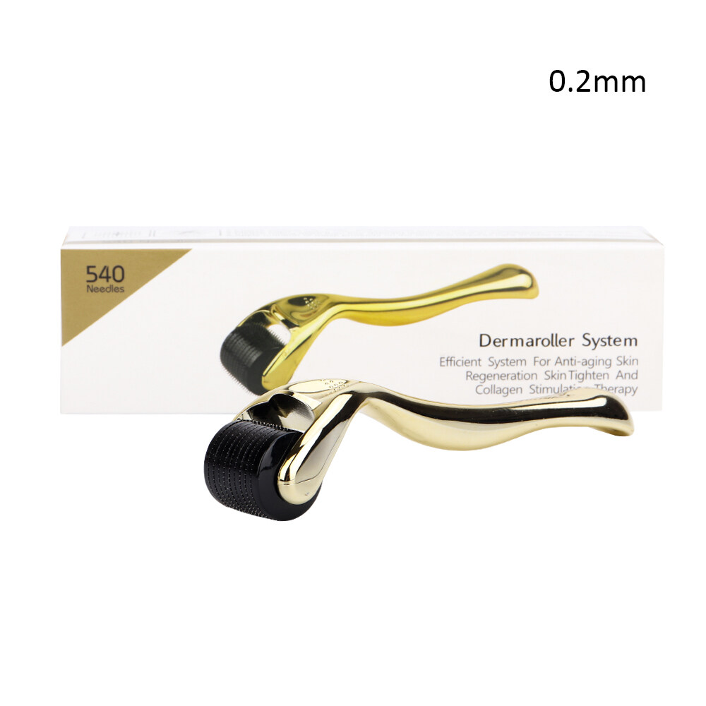DRS 540 Derma Roller Titanium Need-les 0.2/0.25/0.3mm Need-le Length Micro Need-les Roller Manual Microneedling Skin Care Tool
