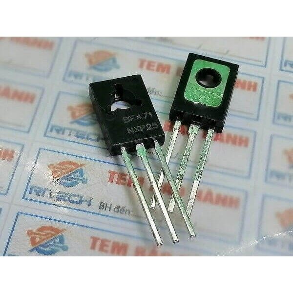 Combo 10 chiếc transistors npn bf471 to-126, 300v 0.1a mới nhập khẩu