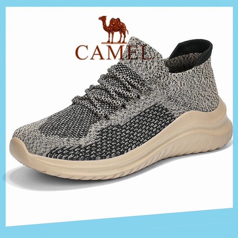 Camel Đôi giầy đen Giày nam giày thể thao giày chạy bộ Camel giầy