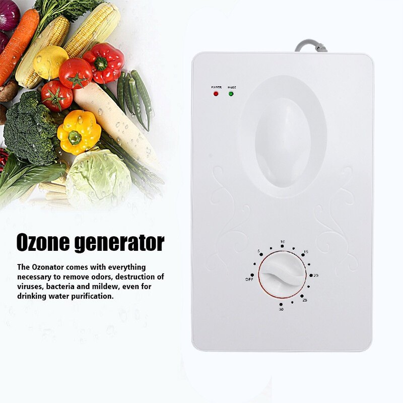 400mg/h Air Ozonizer Air Purifier Home Deodorizer Ozone Ionizer Generator Sterilization Germicidal Filter Disinfection