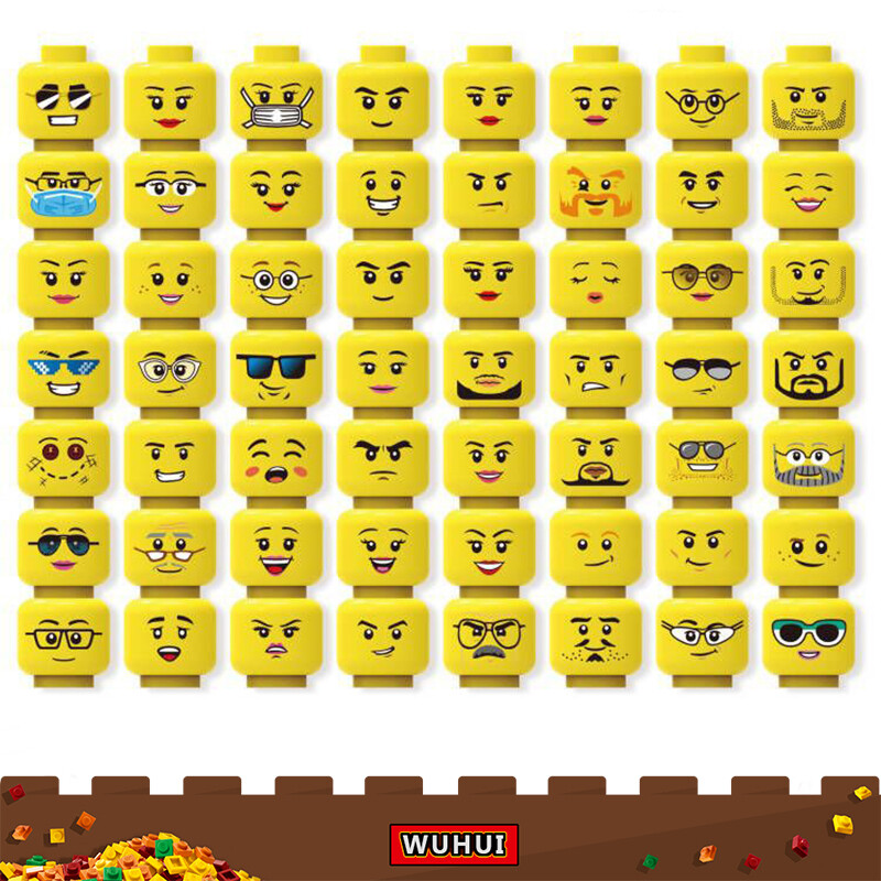 WUHUI 56PCS SWAT Military Army WW2 Minifigures Head Toy Building Kit Toys Building Blocks Building Bricks for Preschool Children Ages 3+ Kids Toys Compatible with All Brands