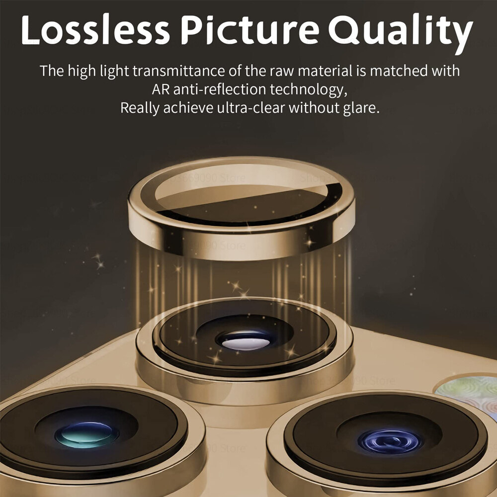 Camera Protection For iPhone 15 Pro Max Plus Lens Protective Glass Metal Ring Camera Protector Cover For iPhone15 Plus iPhone15Pro 15Pro Max 2023 lens Protector Cap