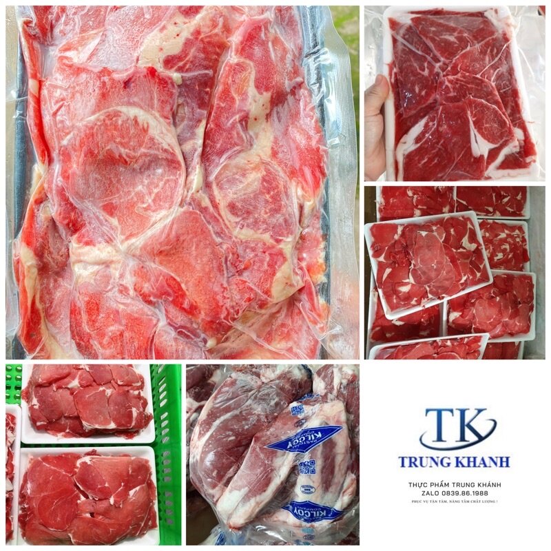 Bắp Bò Úc cắt lát 1kg