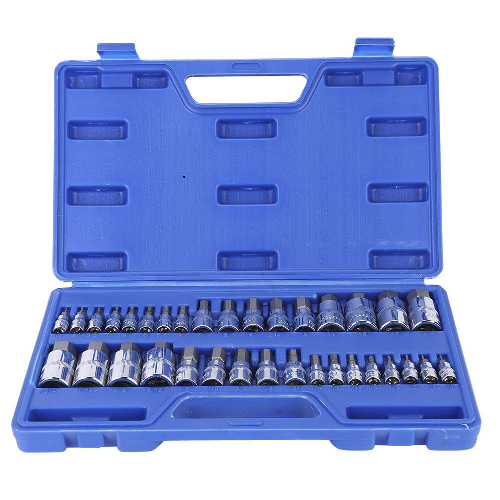 Impact Inner Hex Bit Socket Set Hex Socket Socket Wrench [34 Point Set