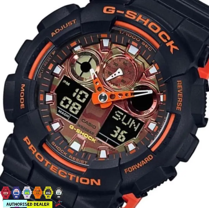 g shock ga100br