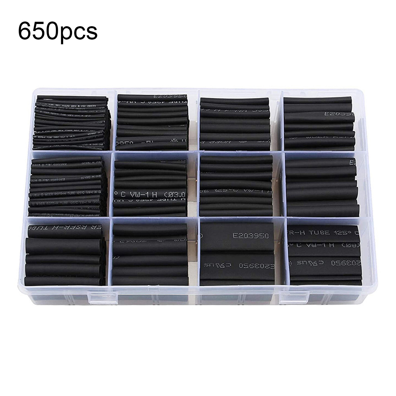 XPE 650Pcs/Set Heat Shrink Tubes Good Sealing Electrical Insulation ...