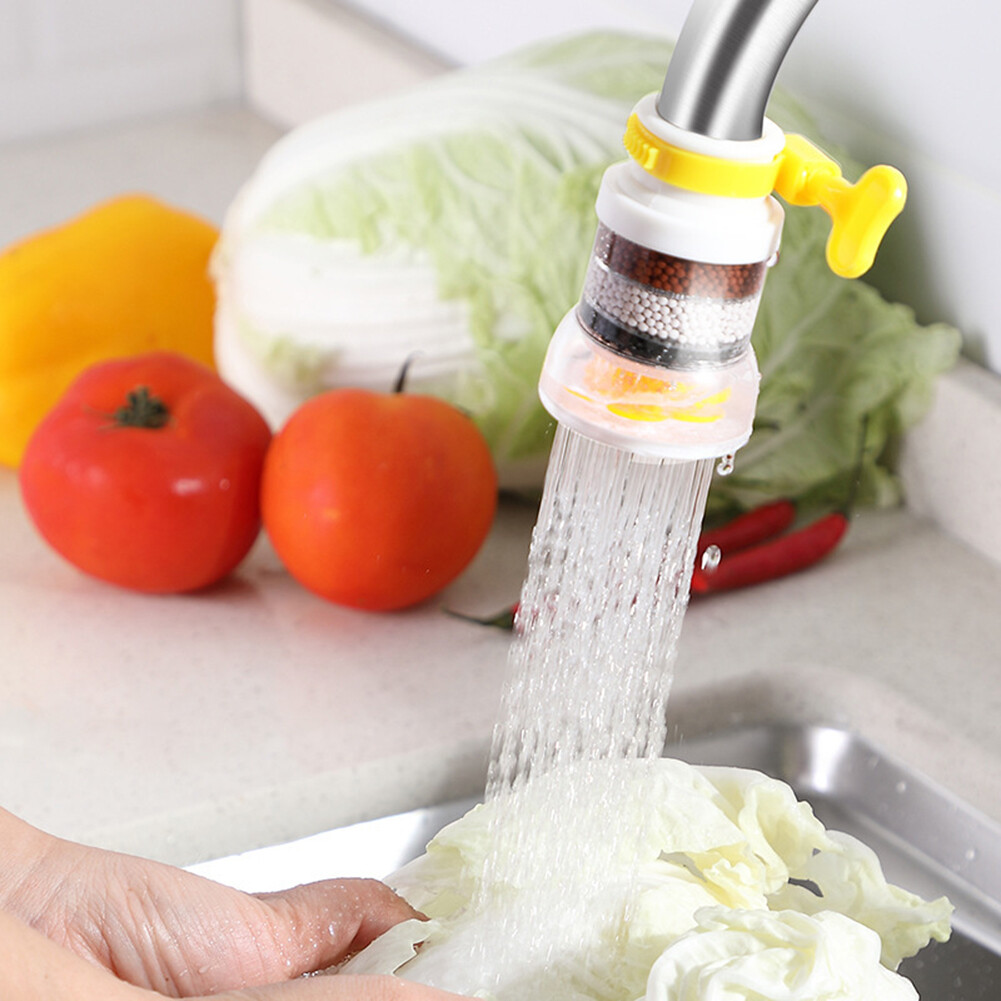 4 Layers Kitchen Faucet Purifier Rotatable Water Saving Shower Tap Filter