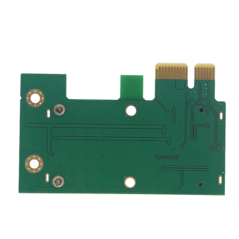 Card Mạng Wifi Không Dây Bộ Chuyển Đổi Máy Tính Để Bàn Mini PCI-E Sang PCI-E 1X + 2 Ăng Ten