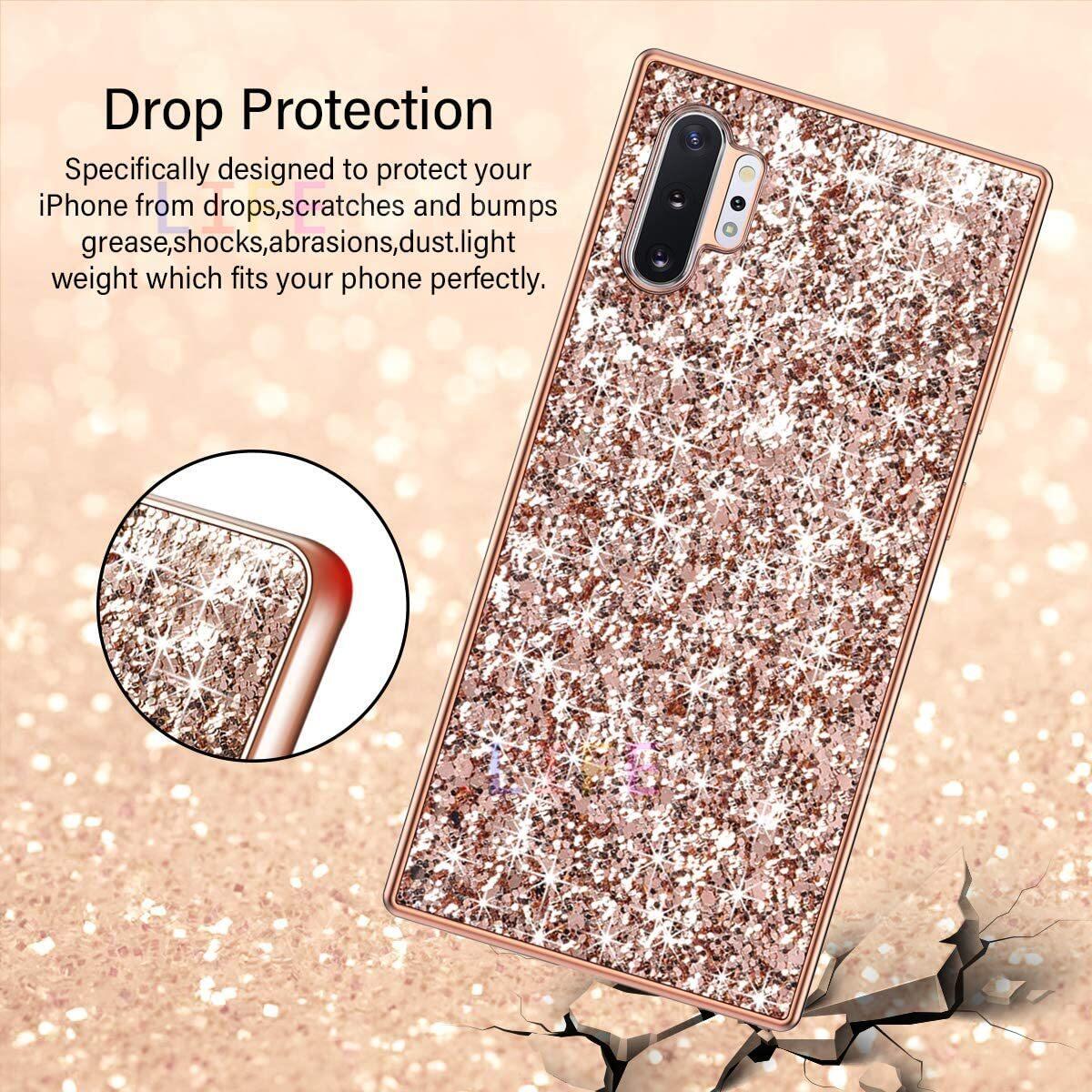 LIFEBELLE Casing for Samsung Galaxy Note 10 / Note 10 Lite / Note 10+ Plus Case, Luxury Bling Glitter Sparkle Shockproof Shining Girls Women Phone Cases Slim Soft TPU Silicone Bumper Protective Casing Back Cover