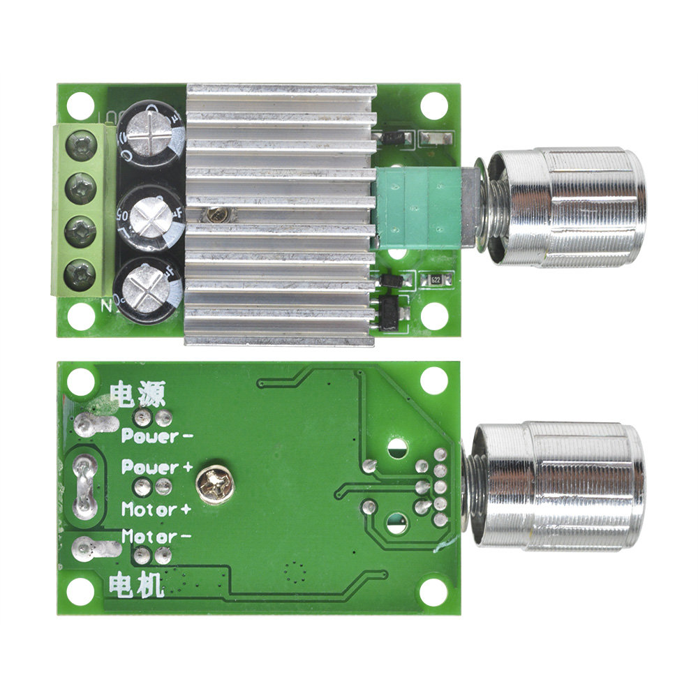 VOKTTA  Bộ Điều Khiển Tốc Độ Động Cơ DC 6V 12V 24V 30V 10A Chính Hãng, Bảng Điều Khiển PWM Mô-đun Điều Khiển Tốc Độ DC12-30V Có Tản Nhiệt