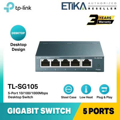 TP-Link TL-SG105 5-Port 10/100/1000Mbps Desktop Unmanaged Switch