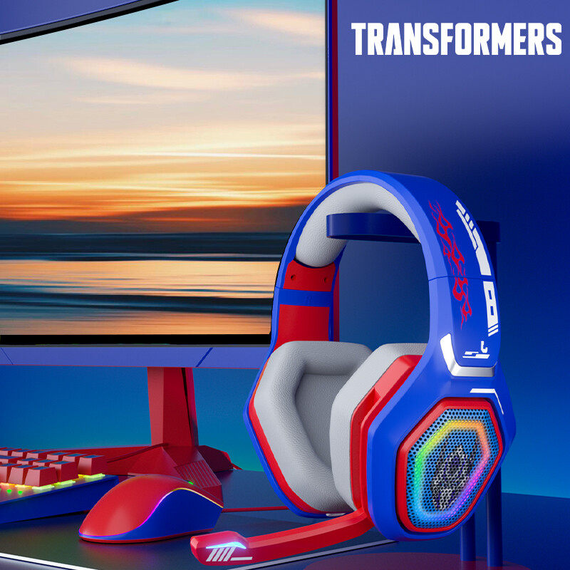 Transformers TF-G01 Bluetooth Dual Mode Headset Wireless Bluetooth 2.4G Wireless Wired Dual Mode Heavy Bass Sports Noise Cancellation Gaming Headset Universal for mobile phones and computers
