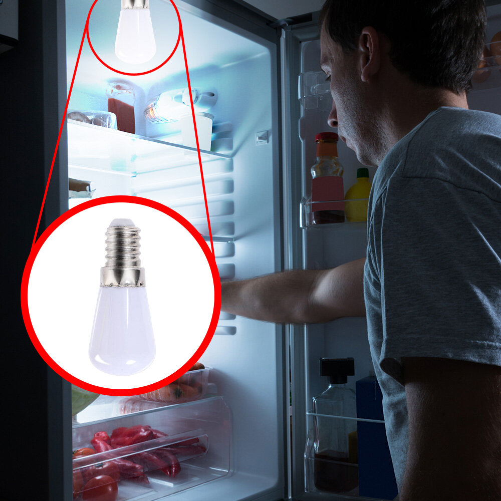 Mini LED Light Bulbs E14 LED 220V Refrigerator Lamp Bulbs Screw Bulb for Refrigerator Display Cabinets