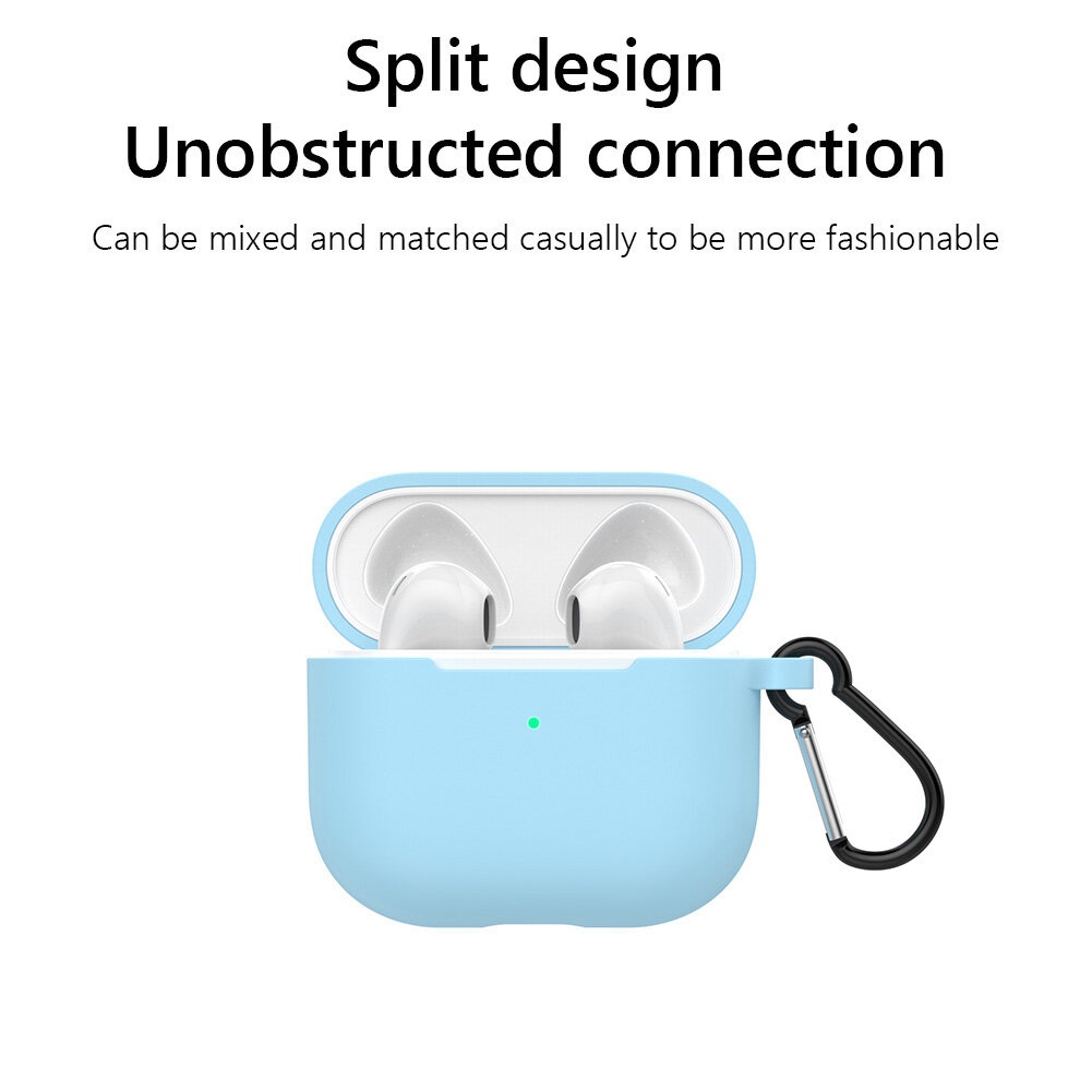 Wireless Earphone Anti-Dust Cover for AirPods 3 Silicone Scratch-proof Protective Shell Cases