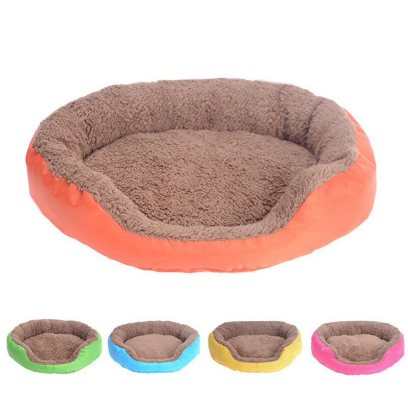 Huanhuang®Mùa Đông Lông Cừu Mềm Ấm Chó Con Thú Cưng Chó Mèo Giường Lớn Giỏ Nhà Thảm Tổ Chim