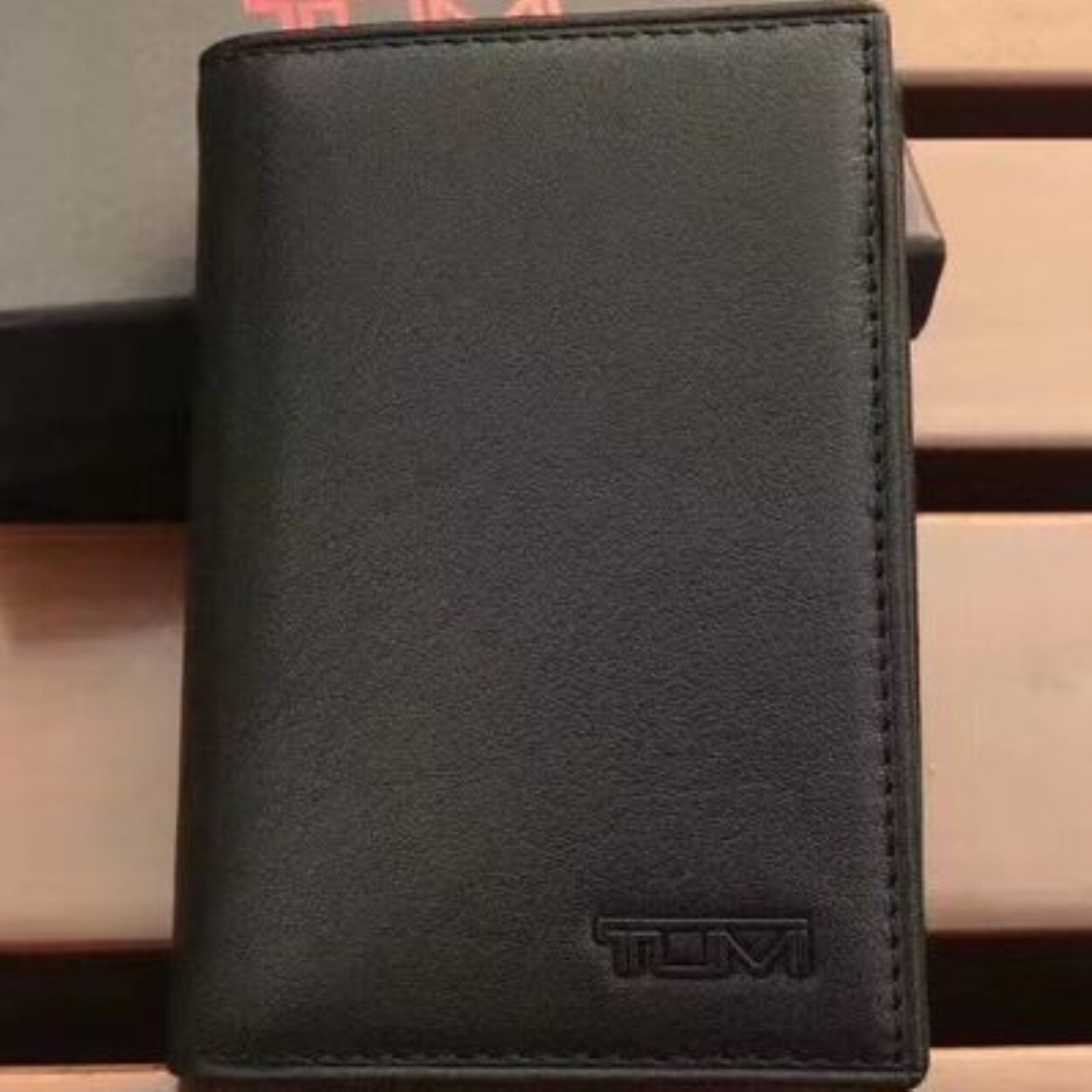 U.S.A 2023 Authentic TUMI 421509 card holder and business card holder first-layer cowhide with counter packaging box