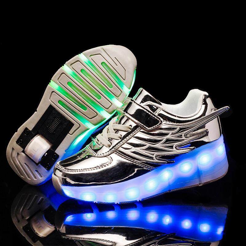 Kids /& Teens LED Luminous Lace Light up Shoes Casual Sneakers USB Rechargeable