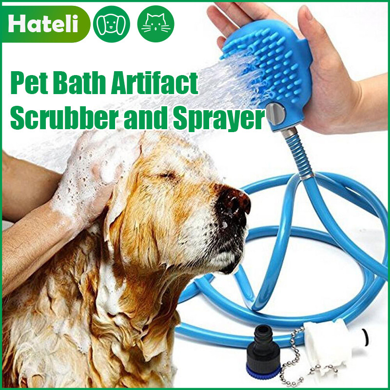 Hateli Pet Đa-Chức Năng tắm cho thú cưng dụng cụ tắm Làm Sạch Rửa Tắm Vòi Phun Mèo Phụ kiện cho thú cưng
