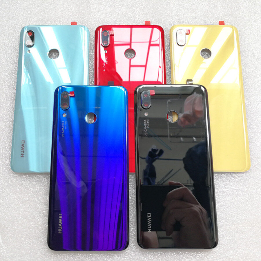 Bluesky For Huawei Nova 3 Back Cover Back Glass Rear Door Housing Case For Huawei Nova 3i Cover With Camera Lens Replacement