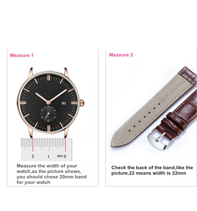 Quality Leather Strap Watch Band for Ticwatch Pro 3 E2 S2 GTX