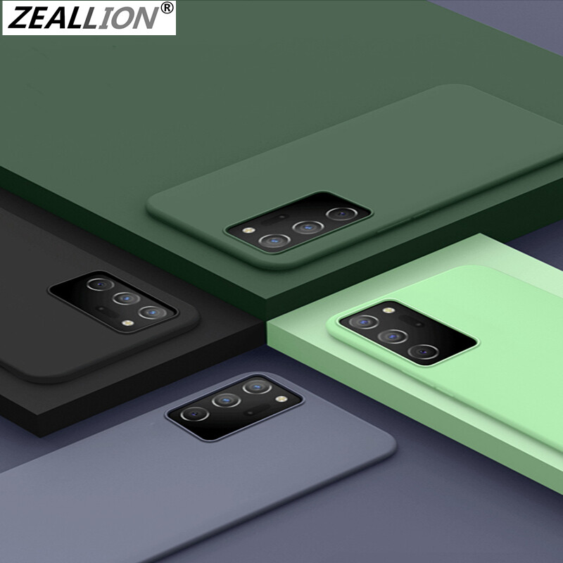 Zeallion for [Samsung Galaxy Note 20 Ultra] Liquid Silicone Rubber Soft TPU Back Cover Baby-Skin Ultra Thin Shockproof Protective Phone Case