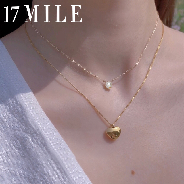 17MILE Heart Pendant Necklace Multi 