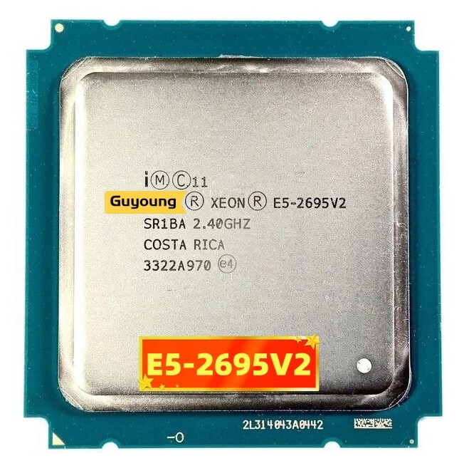 Xeon e5 2695 v2 e5 2695v2 e5-2695v2 e5-2695 v2 processor cpu 2.40ghz 30mb 12-core 115w lga 2011 sr1ba server