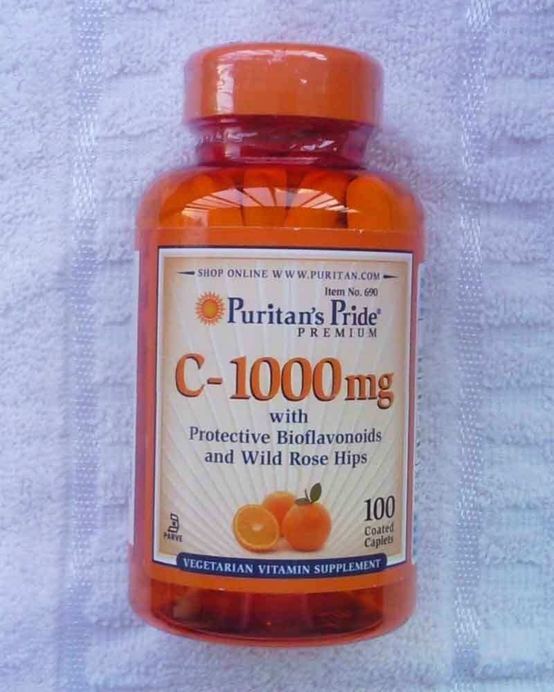 [Puritan's Pride]Rose Hip Flavonoid Vitamin C1000mg100 Tablets Lazada