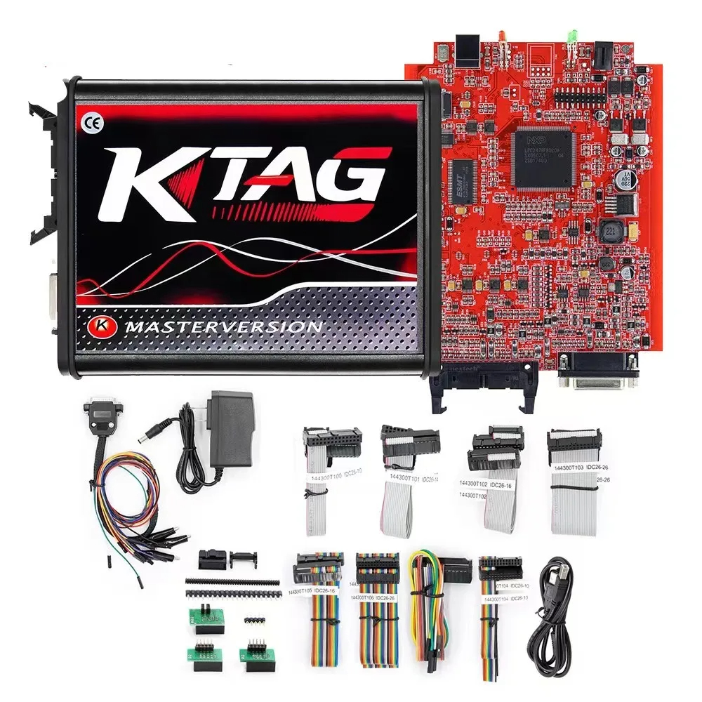 KTAG V7.020 V2.25 Red PCB Red European ECU Programmer Unlimited Points Networkable