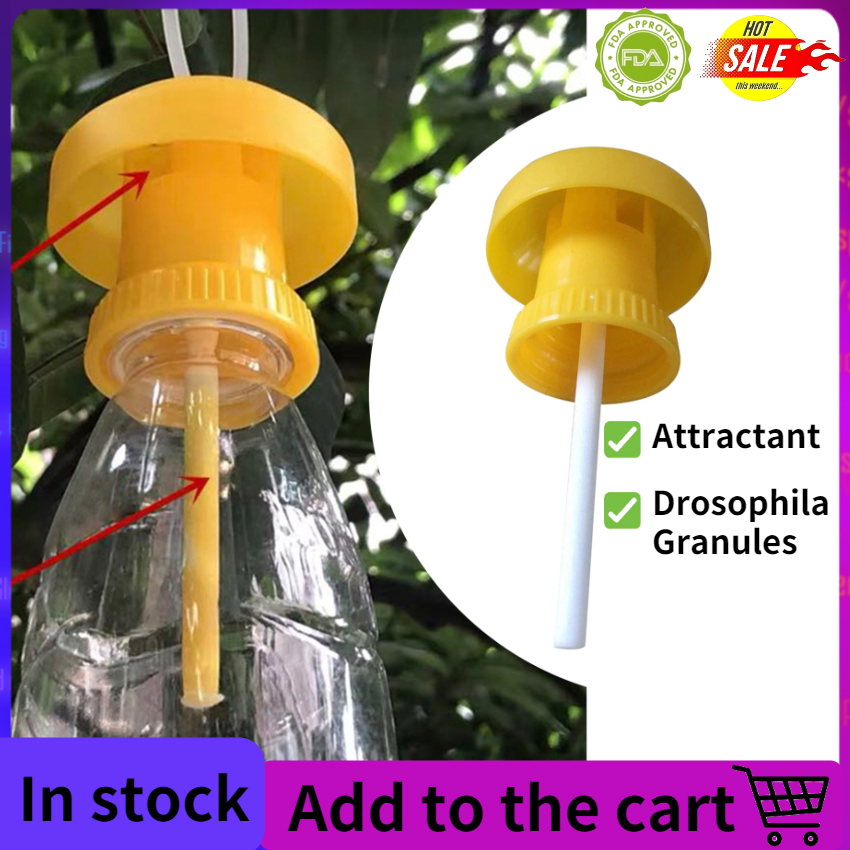 Fruit Fly Trap Killer Plastic Geel Drosophila Val Fly Catcher Pest Insect Control Voor Home Boerderij Boomgaard 62 Cm