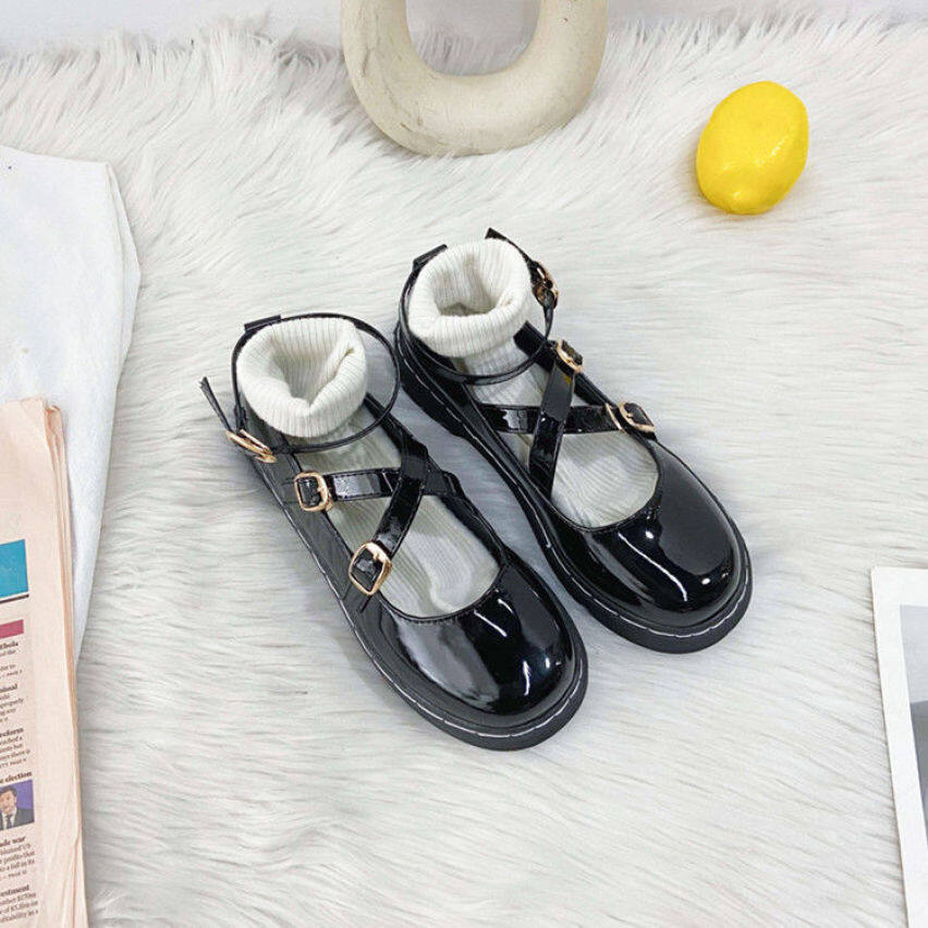 Vintage Mary Janes Giày Nữ Nữ Giày Giày Đi Học Giày Búp Bê Cho Phụ Nữ Giày Ba-lê Đế Bằng Cho Phụ Nữ Trên Doanh Số Bán Hàng 110922 giá rẻ