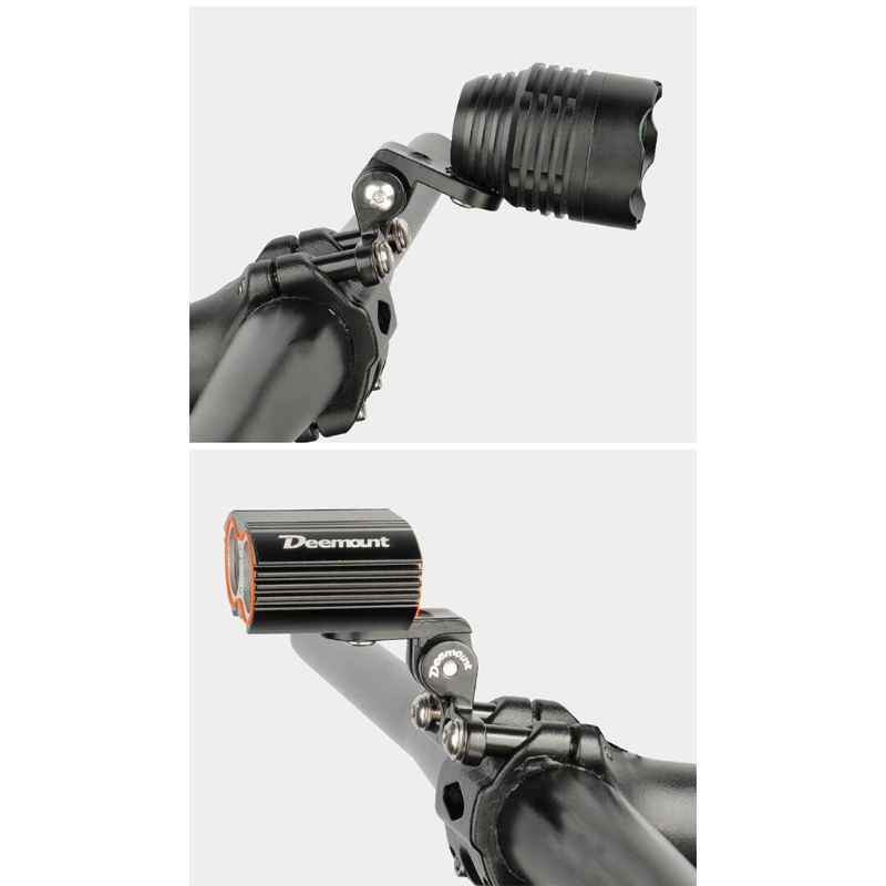 DEEMOUNT Bicycle Headlight Mount Adapter  Bracket Camera Type Connector for Stem Mount Cycling Front Light  Lamp Holder
