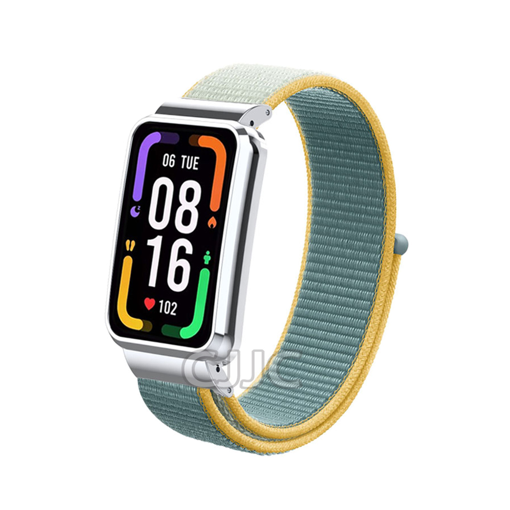 Soft Nylon Strap with Metal Frame for Redmi Smart Band Breathable Watchband Bracelet for Redmi Band Pro