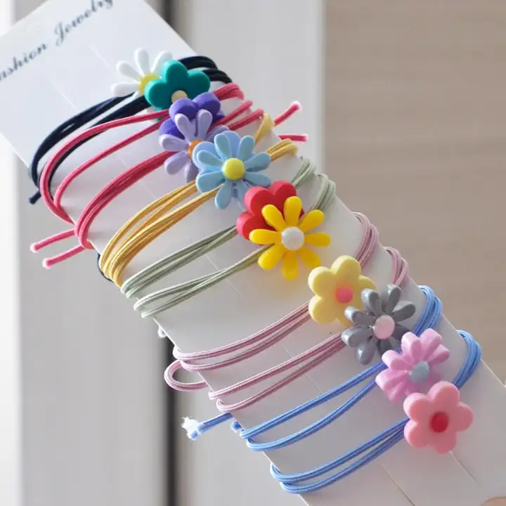 Loviver 5m Elastic Rope Colorful Rubber Hair Tie Hair Band