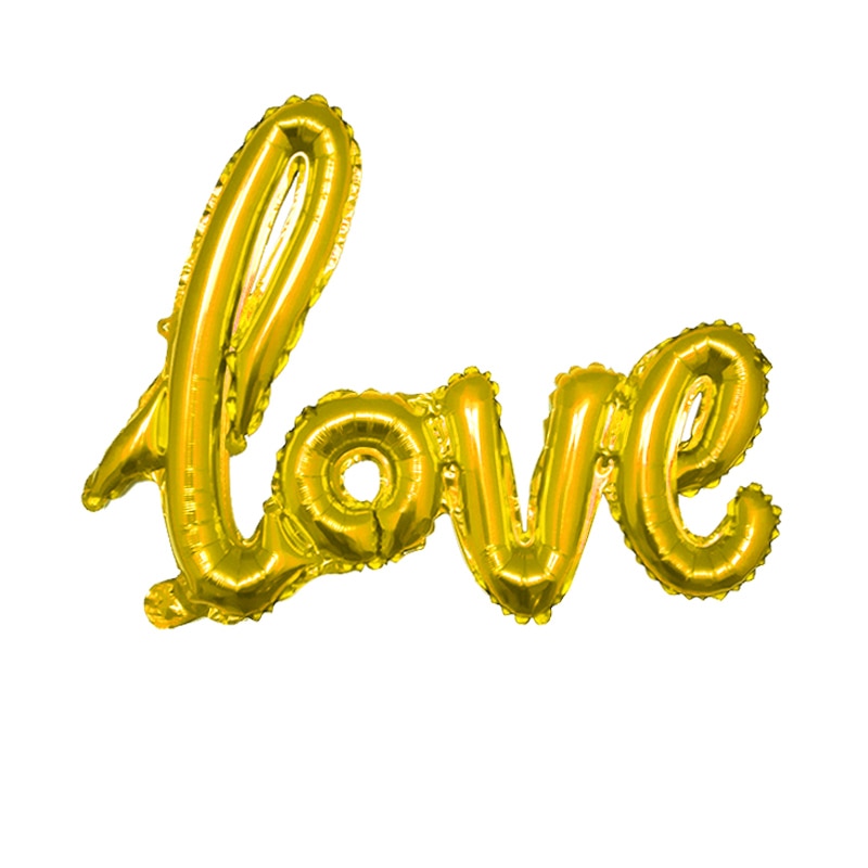 1set Romantic Wedding I Love You Heart Foil Balloons Heart Ballons ...