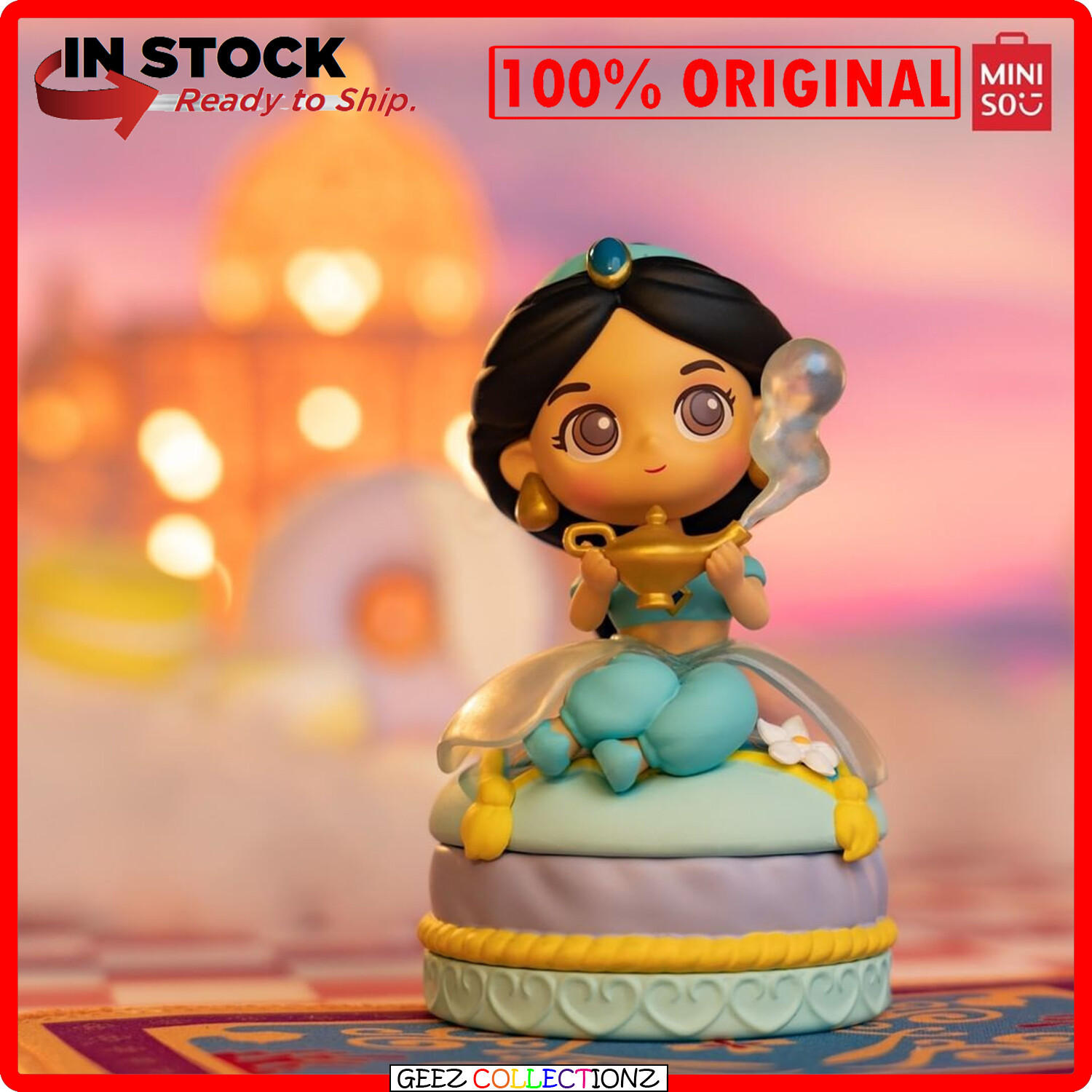 MINISO Disney Princess Macaron Jewelry Box Brand New| JASMINE