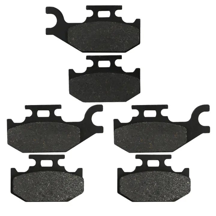 FRONT REAR BRAKE PADS FOR CAN-AM QUEST 650 2X4 2002 QUEST 650 4X4 2002-2004