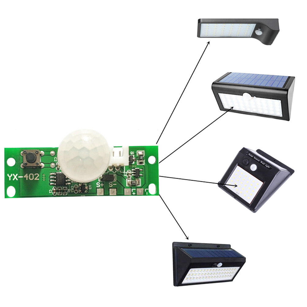 3.7V Solar Lamp Circuit Board Control Sensor Module Infrared Panel Controller Accessory