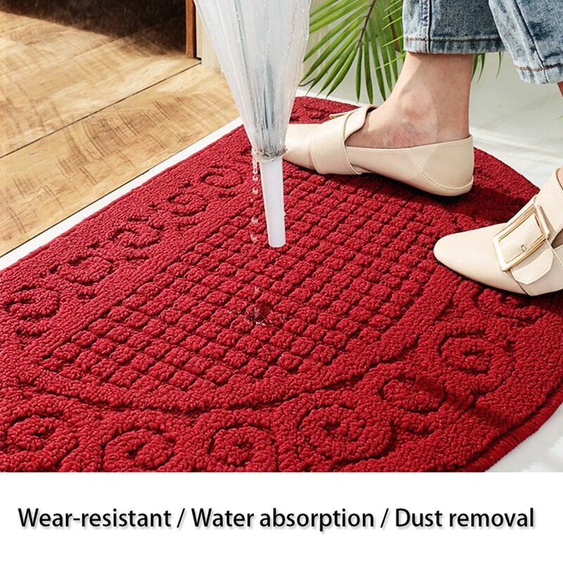 Half Round Non-Slip Kitchen Bedroom Toilet Doormat Floor Rug Mat for ...