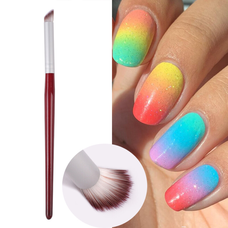 1x Nail Art Brush UV Gel Painting Drawing Manicure Pen Tools DIY Accessory Pigment Gradient Pen Nail Painting