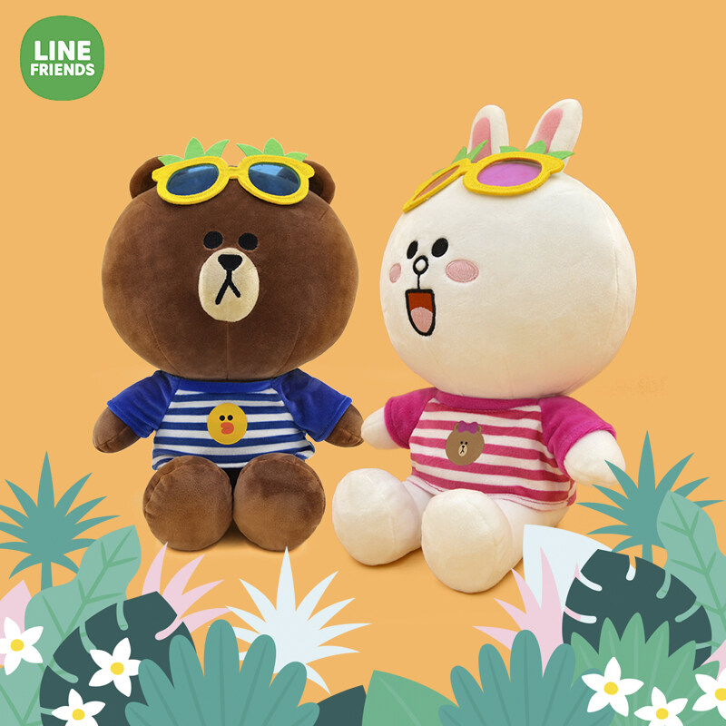 Line Friends Woolen Scarf Brown Bear Connie Rabbit Plush Toy Doll Buy
