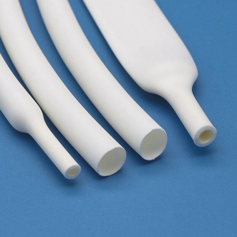 1M 41 White Heat Shrink Tube With Glue Thermoretractile Heat Shrinkable Tubing Dual Wall Heat