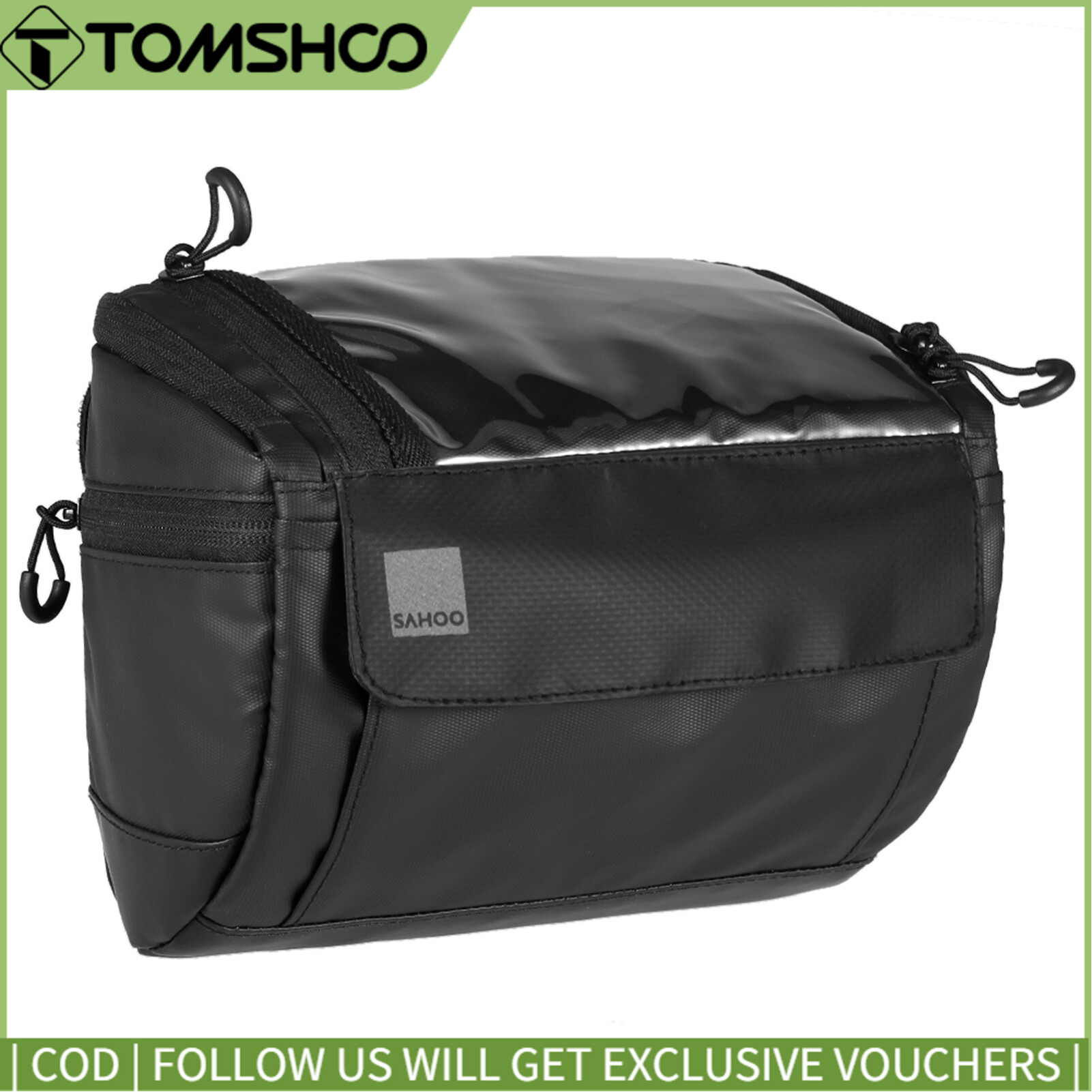 Sahoo Multifunctional Cycling Bike Bicycle Handlebar Bag Basket Bag Front Tube Pocket Outdoor Sports Shoulder Pack