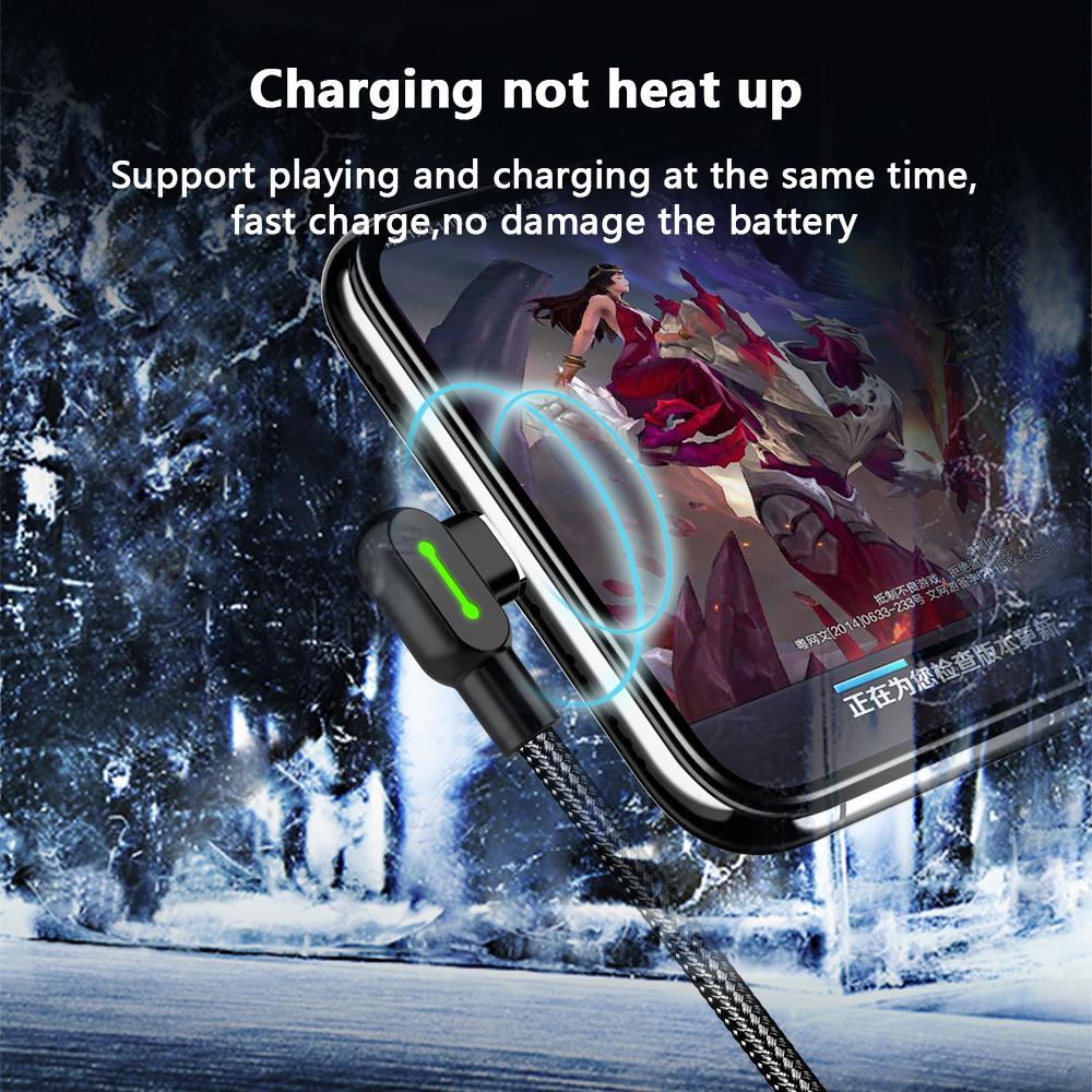 MCDODO dữ liệu USB cho iPhone cho loại C cho Micro USB 90 ° nhanh sạc USB C dữ liệu Cáp dây sạc điện thoại Android USB-C 2.4A Apple Huawei Xiaomi Samsung Oppo