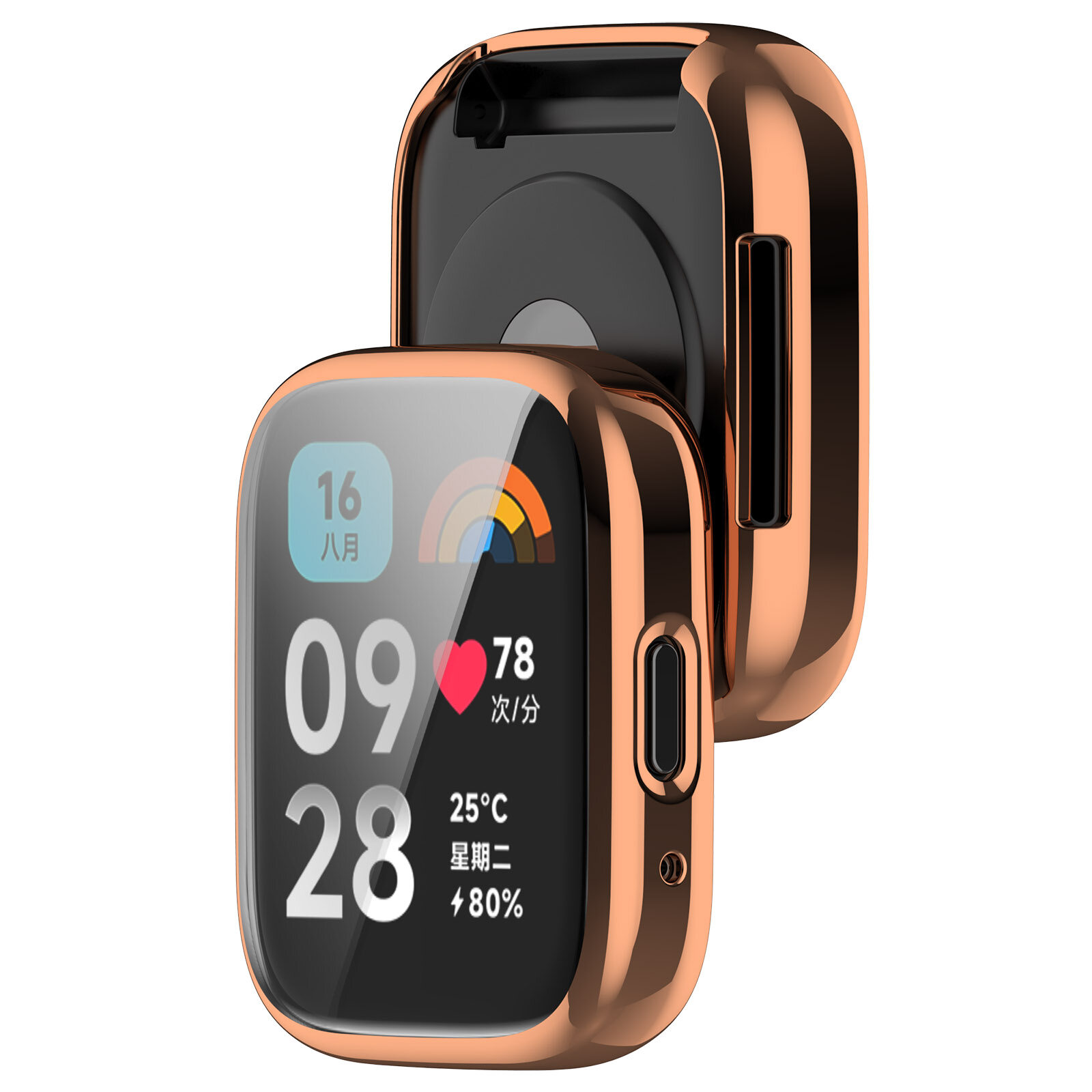 TPU Soft Protective Cover For Redmi Watch 3 Active/Redmi Watch3 Lite Case Full Screen Protector Shell Bumper Plated Cases Accessories