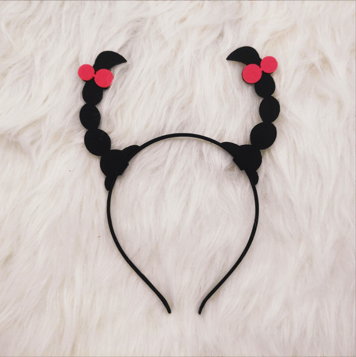 MIAOYA Fashion Jewelry Shop INS Funny Devil Wings Hair Band For Women Halloween Black Hair Accessory For Students Outing Accessories