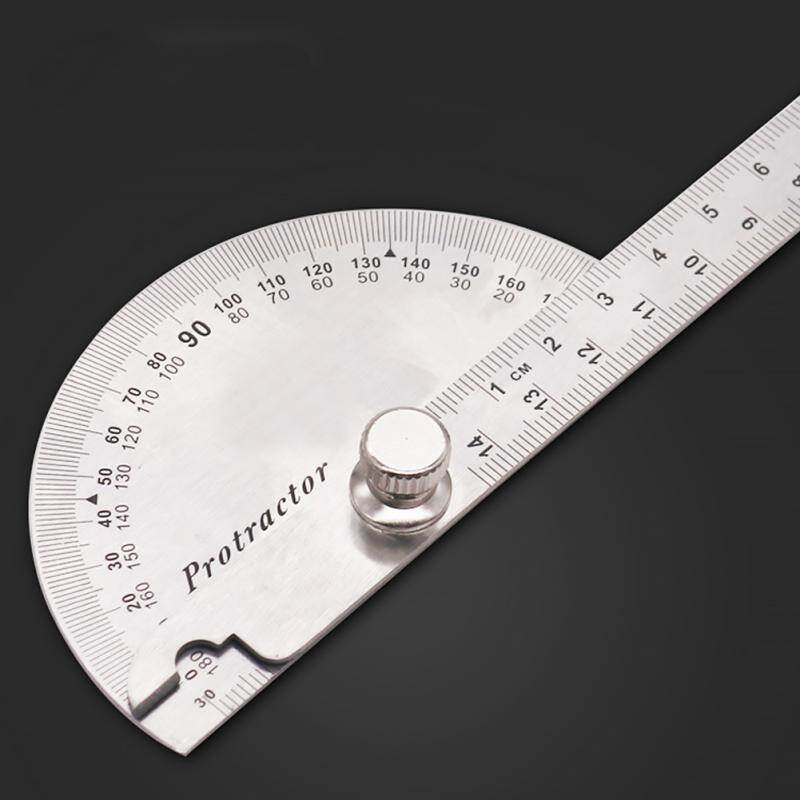 Thước đo góc đa năng 180 ° có thể điều chỉnh, chất liệu thép không gỉ - INTL