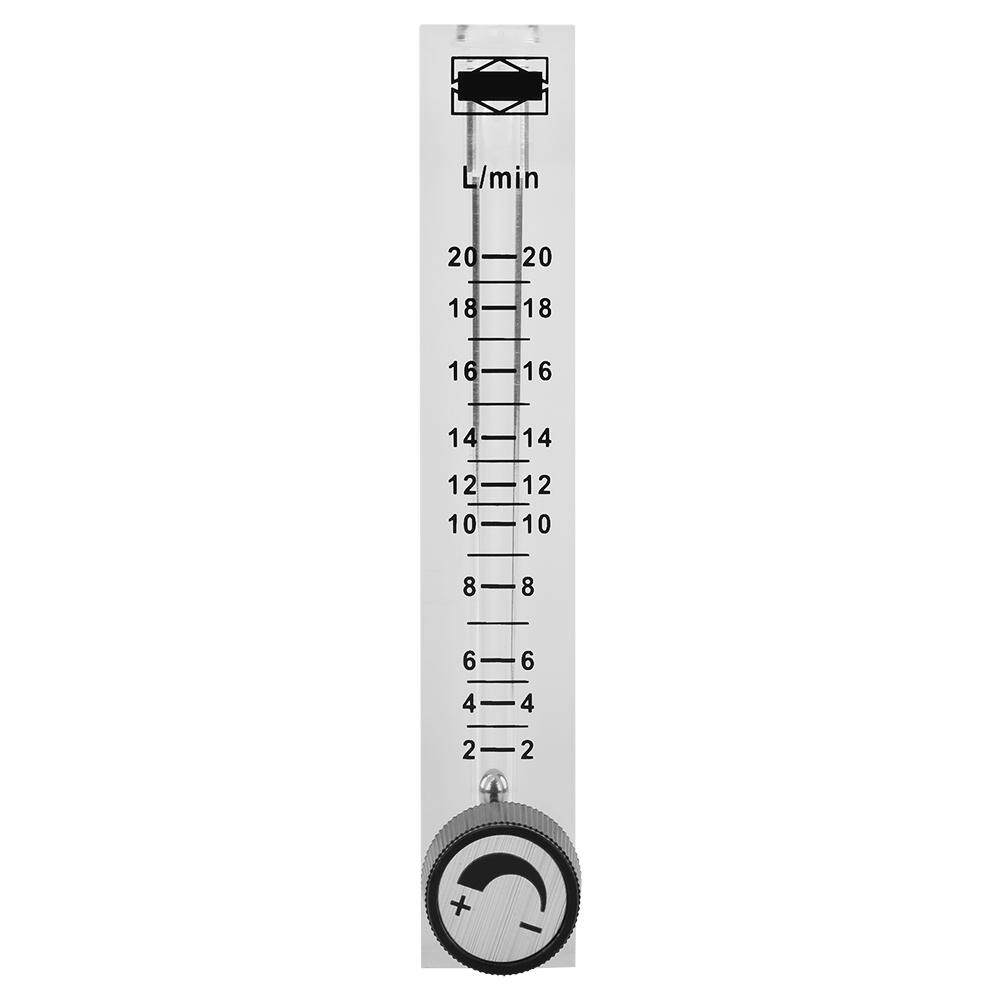 LZQ-7 Flowmeter 2-20LPM Flow Meter with Control Valve 2-20LPM Flowmeter for Oxygen/Air/Gas