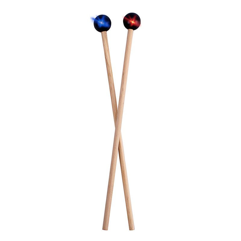 Que Glockkenspiel Chuông Dùi Trống Xylophone Mallet Đèn LED Tích Hợp Đầu Cao Su Tay Cầm Bằng Gỗ Phong Bộ Gõ Phụ Kiện Nhạc Cụ