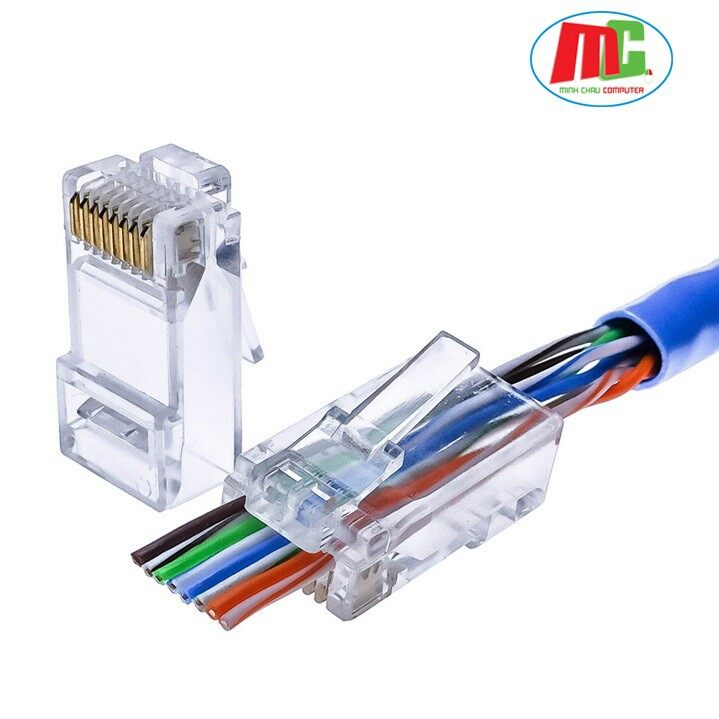 Túi 100c Hạt Mạng Xuyên Thấu RJ45